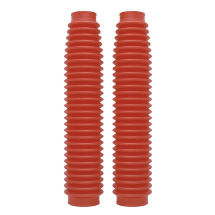 Polisport Universal Fork Boots Enduro, 430mm Length x 41mm Top x 58mm Bottom, Durable Rubber-Like Material, Pair for Motocross and Off-Road Motorcycles, Red