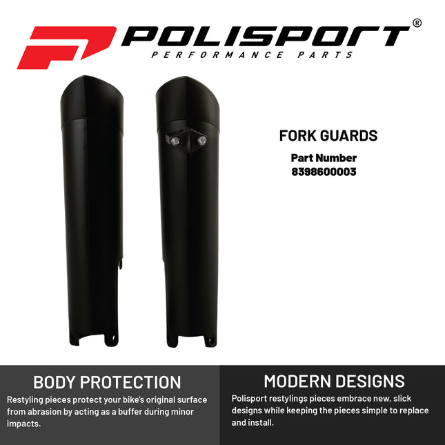 Polisport Fork Guards Black 8398600003
