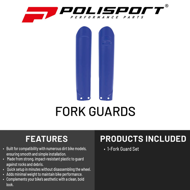 Polisport Fork Guards for Sherco SE/SEF 2024-2026 | Durable Polypropylene Enduro Bike Fork Protectors, OEM-Quality Replica,  Blue