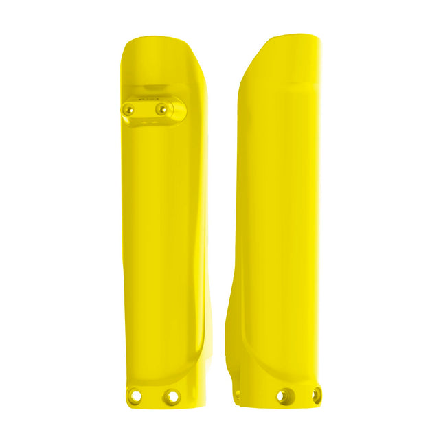 Polisport Fork Guards for Husqvarna TE/FE 2016-2023 | Yellow Durable Polypropylene Enduro Bike Fork Protectors, OEM-Quality Replica