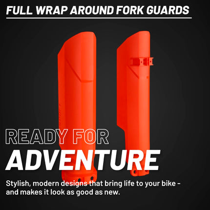 Polisport Full Wrap Fork Guards for KTM EXC/SX/XC 125-500 Models 2008-2025 - Durable Plastic 360