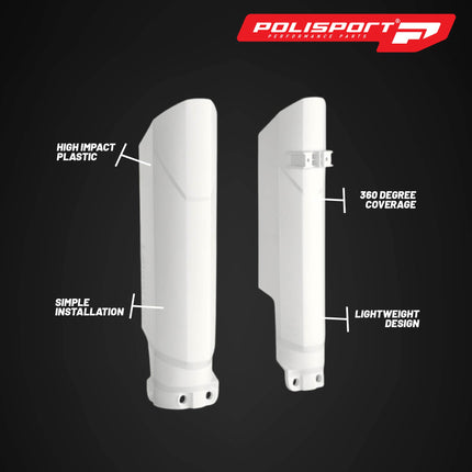 Polisport Full Wrap Fork Guards for KTM EXC/SX/XC 125-500 Models 2008-2025 - Durable Plastic 360