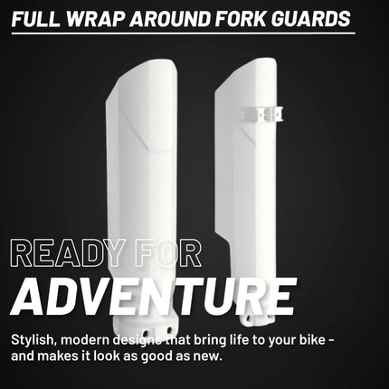 Polisport Full Wrap Fork Guards for KTM EXC/SX/XC 125-500 Models 2008-2025 - Durable Plastic 360