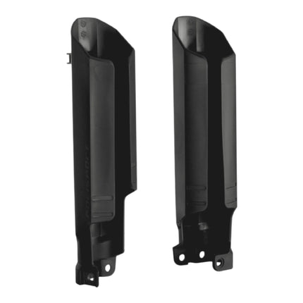 Polisport Full Wrap Fork Guards for Beta RR 125/200/250/300 2T 2019-2026 | High-Impact Polypropylene, OEM Fit, Black, Durable Enduro Fork Protection