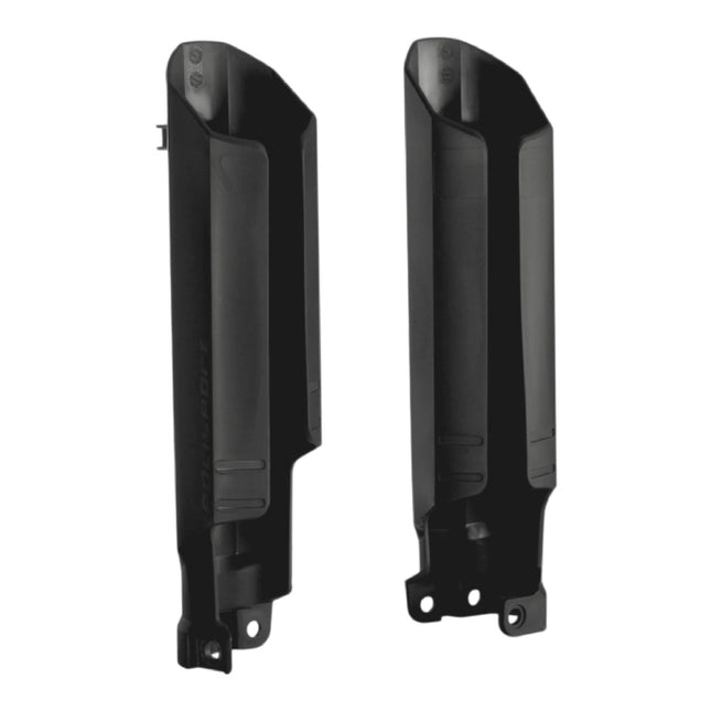Polisport Full Wrap Fork Guards for Beta RR 125/200/250/300 2T 2019-2026 | High-Impact Polypropylene, OEM Fit, Black, Durable Enduro Fork Protection
