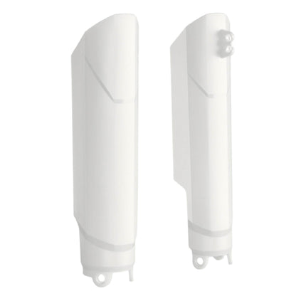 Polisport Fork Guards for Yamaha YZ250F/YZ450F 16-21, YZ125/250 15-21, YZ250FX/YZ450FX 16-21 | Durable Polypropylene, OEM Fit, White, Enduro Fork Protection