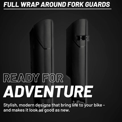Polisport Full Wrap Fork Guards for Yamaha YZ250F/YZ450F 2016-2021, YZ125/250 2015-2021, YZ250FX/YZ450FX 2016-2021 - Durable 360