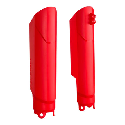 Polisport Fork Guard FWA for Honda CRF250R/450R/RX 2019-2024 | High-Impact Polypropylene, OEM Fit, Red, Full Wrap Motocross Fork Protection