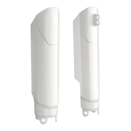 Polisport Fork Guard FWA for Honda CRF250R/450R/RX 2019-2024 | High-Impact Polypropylene, OEM Fit, White, Full Wrap Motocross Fork Protection