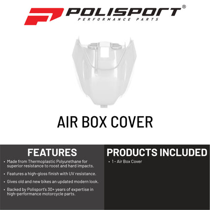 Polisport White Air Box for Yamaha Dirt Bikes |  YZ250F (2024-2026), YZ250FX (2024-2026), YZ450F (2023-2026), YZ450FX (2023-2026) | OEM Fit & Durable DGP Plastic