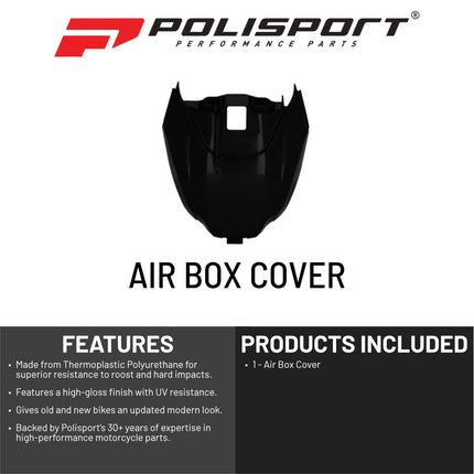 Polisport Black Air Box for Yamaha Dirt Bikes |  YZ250F (2024-2026), YZ250FX (2024-2026), YZ450F (2023-2026), YZ450FX (2023-2026) | OEM Fit & Durable DGP Plastic