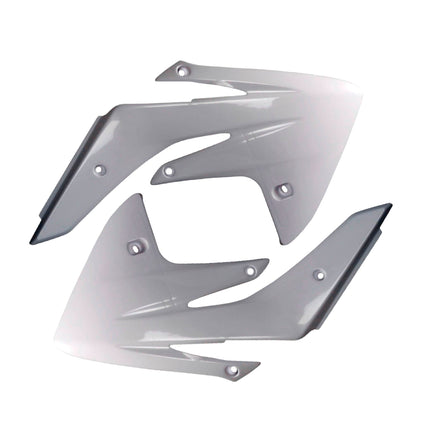 Polisport Radiator Scoops - White Panels for Honda CRF 150R (2007-2024) - OEM Fit, Glossy Finish, Lightweight & Impact-Resistant, Easy Installation