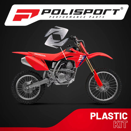 Polisport Radiator Scoops - White Panels for Honda CRF 150R (2007-2024) - OEM Fit, Glossy Finish, Lightweight & Impact-Resistant, Easy Installation