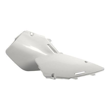 Polisport Motocross (MX) Replica Plastics Side Panels for Suzuki RM 125/250 (1996-00) Dirt Bike - OEM Quality, Durable, Flexible & Perfect Fit - White