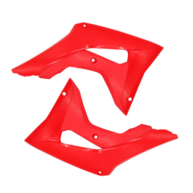 Polisport Radiator Scoops - Red Panels for Honda CRF 250R (2018-2021), Honda CRF 450R (2017-2020) - OEM Fit, Glossy Finish, Lightweight & Impact-Resistant, Easy Installation