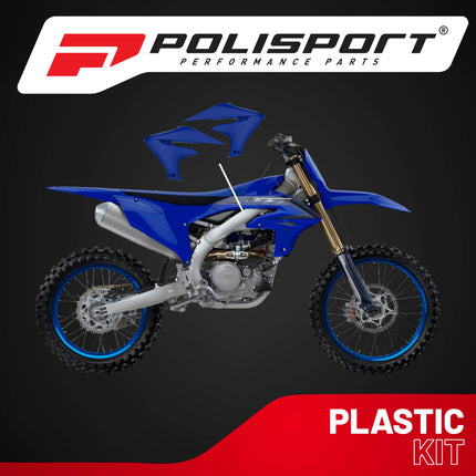 Polisport Radiator Scoops Blue Panels for Yamaha YZ 250FX/WR 250F (2020-24) YZ 450F (2018-22)  WR 450F (2019-24)  YZ 250F/450FX/WR 450F (2019-23) OEM Fit, Glossy Finish, Lightweight & Impact-Resistant