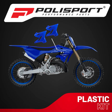 Polisport Radiator Scoops - Blue Panels for Yamaha YZ 125X/250X (2017-2023) Yamaha YZ 125/250 (2015-2021) - OEM Fit, Glossy Finish, Lightweight & Impact-Resistant, Easy Installation