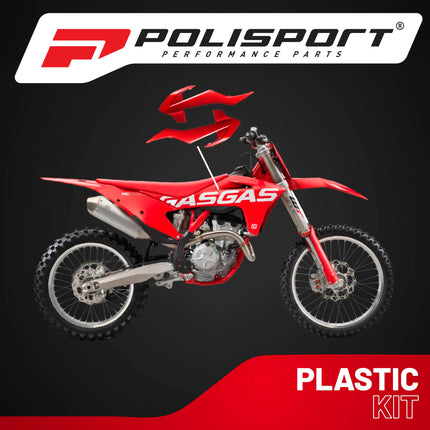 Polisport Radiator Scoops - Red Panels for GasGas MC 65 (2021-2023) - OEM Fit, Glossy Finish, Lightweight & Impact-Resistant, Easy Installation