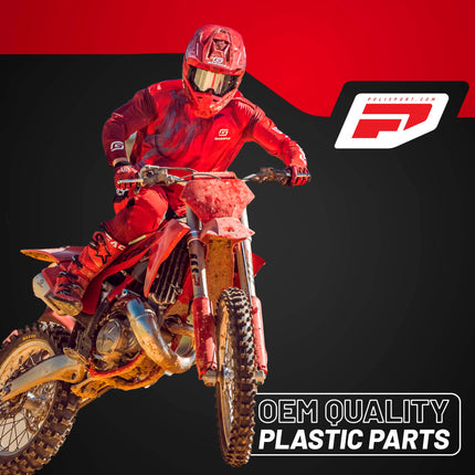 Polisport Radiator Scoops - Red Panels for GasGas MC 65 (2021-2023) - OEM Fit, Glossy Finish, Lightweight & Impact-Resistant, Easy Installation
