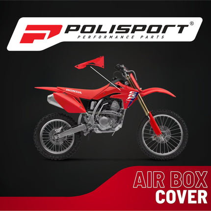 Polisport Red Airbox Covers for Honda CRF | CRF250R (18-21), CRF450R (17-21), CRF450RX (17-20) | OEM Fit & Durable DGP Plastic