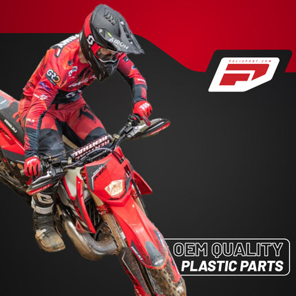 Polisport Motocross (MX) Replica Plastics Side Panels for Rieju MR Pro 300i (2026) Dirt Bike - OEM Quality, Durable, Flexible & Perfect Fit - Red