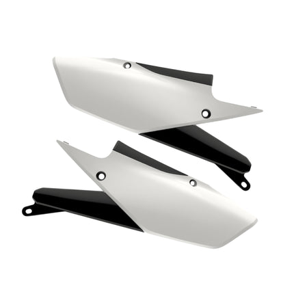 Polisport Motocross (MX) Replica Plastics Side Panels for Yamaha YZ 250FX/WR 250F (20-24), Side Panels Yamaha YZ 450F/FX/WR450F (18-24) Dirt Bike - OEM Quality, Durable, Flexible & Perfect Fit - Wh/Blk