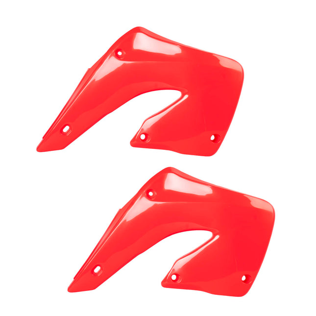 Polisport Radiator Scoops - Red Panels for Honda CR 125/250R (2000-2001) - OEM Fit, Glossy Finish, Lightweight & Impact-Resistant, Easy Installation