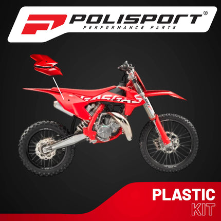 Polisport Motocross (MX) Replica Plastics Side Panels for GasGas MC 85 (2021-24) Dirt Bike - OEM Quality, Durable, Flexible & Perfect Fit - Red