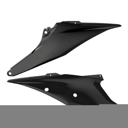 Polisport Motocross (MX) Replica Plastics Side Panels for KTM EXC/EXC-F/XC-W/XCF-W (2020-23), SX/SX-F/XC/XC-F (2019-22) Dirt Bike - OEM Quality, Durable, Flexible & Perfect Fit - Black
