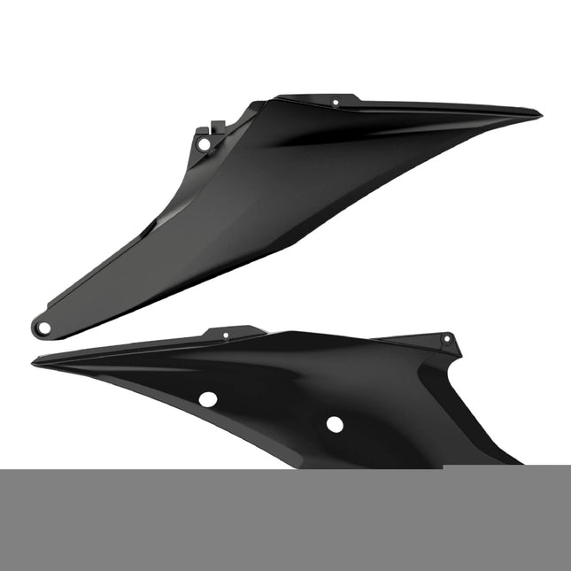 Polisport Motocross (MX) Replica Plastics Side Panels for KTM EXC/EXC-F/XC-W/XCF-W (2020-23), SX/SX-F/XC/XC-F (2019-22) Dirt Bike - OEM Quality, Durable, Flexible & Perfect Fit - Black
