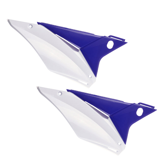 Polisport Motocross (MX) Replica Plastics Side Panels for Sherco SC/SC-F (2019-23), SE/SEF (2017-24) Dirt Bike - OEM Quality, Durable, Flexible & Perfect Fit - White/Blue