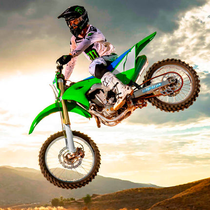 Polisport Radiator Scoops - Green Panels for Kawasaki KX125/250 (2005-2008) - OEM Fit, Glossy Finish, Lightweight & Impact-Resistant, Easy Installation