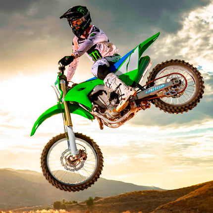Polisport Radiator Scoops - White  Panels for Kawasaki KX125/250 (2003-2008) - OEM Fit, Glossy Finish, Lightweight & Impact-Resistant, Easy Installation