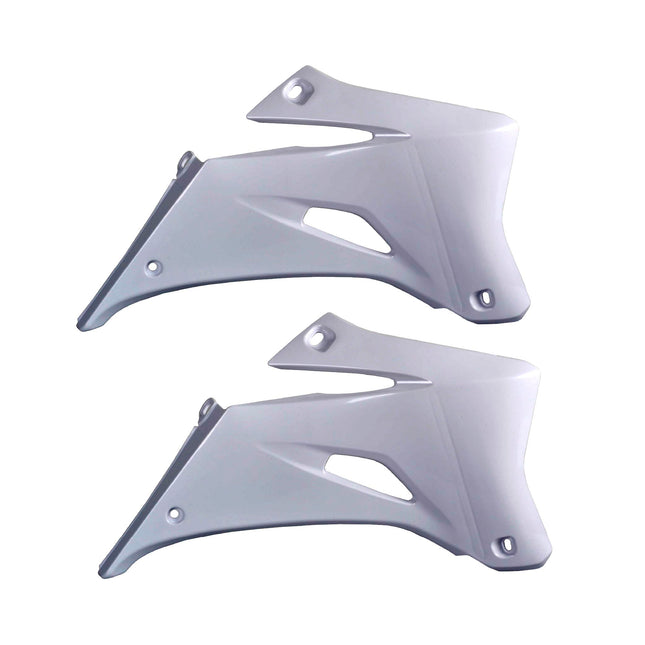 Polisport Radiator Scoops - White Panels for Yamaha YZ 250F/450F (2006-2009) - OEM Fit, Glossy Finish, Lightweight & Impact-Resistant, Easy Installation