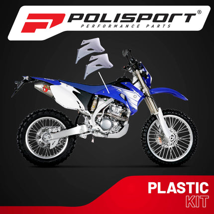 Polisport Radiator Scoops - White Panels for Yamaha YZ 250F/450F (2006-2009) - OEM Fit, Glossy Finish, Lightweight & Impact-Resistant, Easy Installation