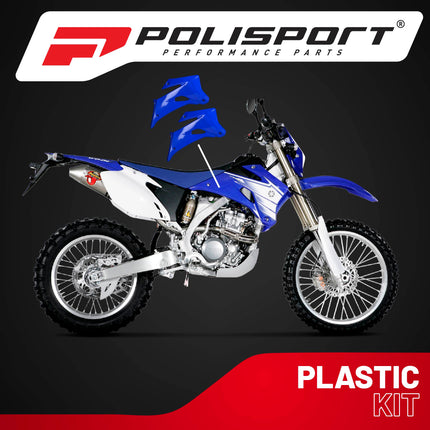 Polisport Radiator Scoops - Blue Panels for Yamaha WR 450F (2007-2011) Yamaha WR 250F (2007-2014) - OEM Fit, Glossy Finish, Lightweight & Impact-Resistant, Easy Installation