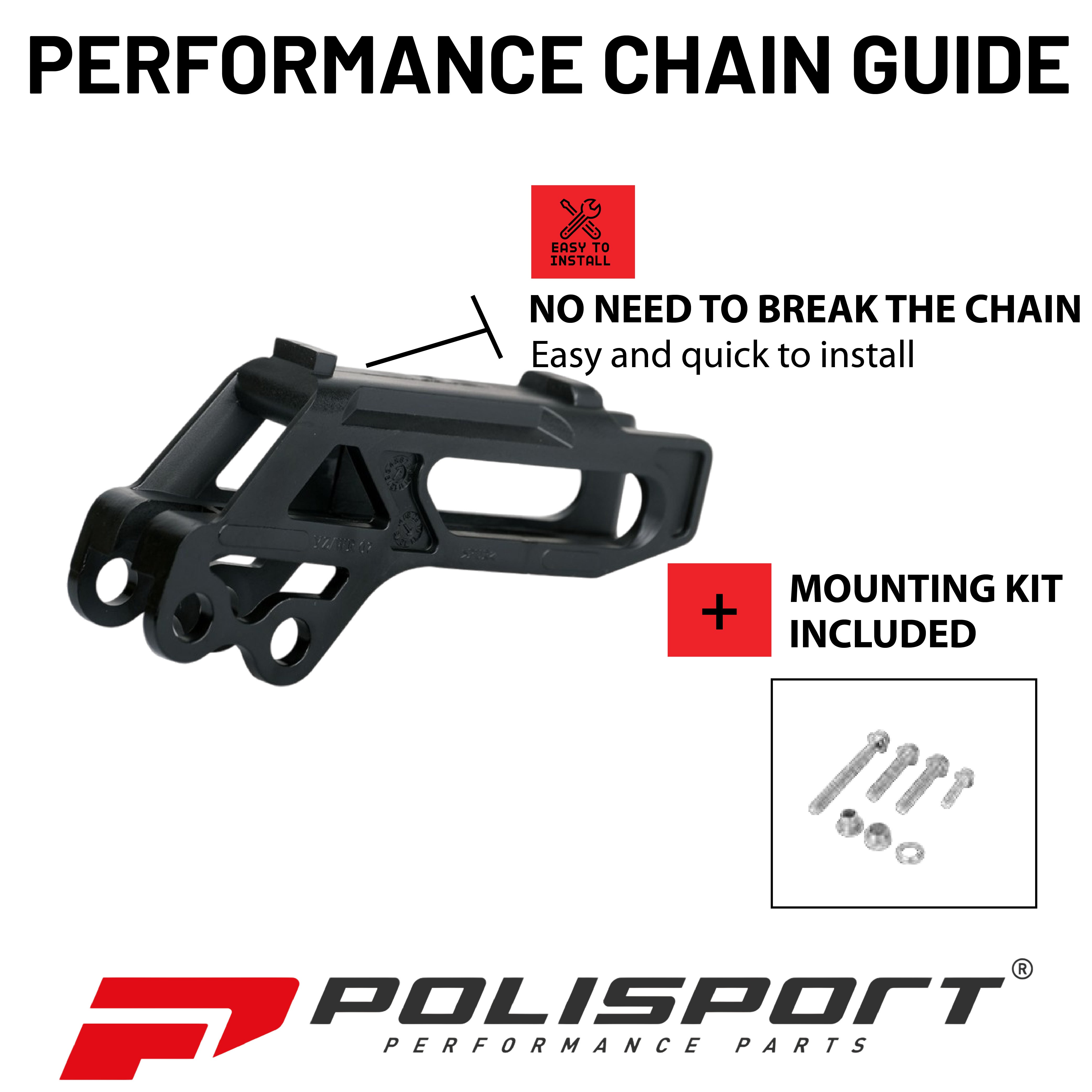 Polisport Chain Guide Yamaha YZ & YZ-X/FX (Various 125/250/450 Models 2008-2025)