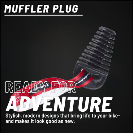 Polisport Muffler Plug - 4-Stroke Exhaust Seal for Dirt Bikes & Off-Road Motorcycles - Prevents Water & Debris During Cleaning and Transport