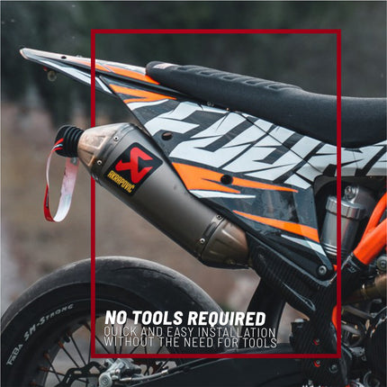 Polisport Muffler Plug - 4-Stroke Exhaust Seal for Dirt Bikes & Off-Road Motorcycles - Prevents Water & Debris During Cleaning and Transport