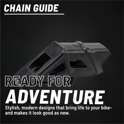 Polisport Motocross Motorcycles (MX) Chain Guide for KTM SX/F (2007), EXC/F (2008), Husqvarna TC (2014), TE (2017), GasGas EC (2018), Sherco SE/F (2010) Dirt Bikes - Black