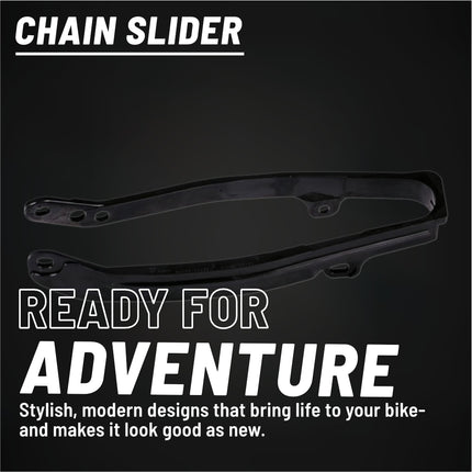 Polisport Motocross Motorcycles (MX) Chain Slider for Yamaha YZ125 YZ250 YZ250F YZ450F WR250F WR450F YZ125X YZ250X - Fits Various 125cc 250cc 450cc Models (2008-2025) - Dirt Bikes, Black