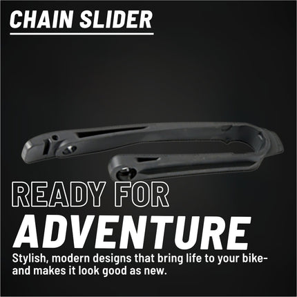 Polisport Motocross Motorcycles (MX) Chain Slider for KTM SX/XC (2012-2022), SX-F/XCF (2011-2022) Dirt Bikes - High-Impact Durable Plastic for Motocross and Off-Road Motorcycles - Black
