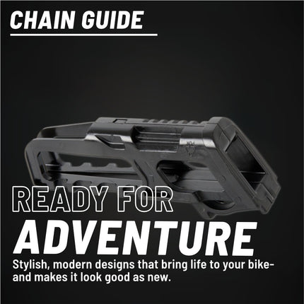 Polisport Motocross Motorcycles (MX) Chain Guide For Honda CRF 250R/450R (2011-2024) 250RX (2019-2024) 450RX (2017-2024) - OEM Quality for Superior Fit & Durable Protection - Black