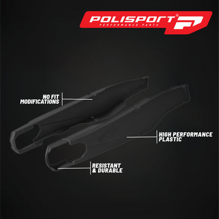 Polisport Motocross Motorcycles (MX) Swingarm Protector for KTM SX/SX-F (2013-2025), Husqvarna TC/FC (2014-2025), GasGas MC/MC-F (2020-2025) Dirt Bikes - Black
