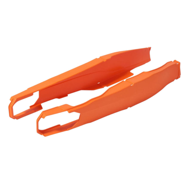 Polisport Motocross Motorcycles (MX) Swingarm Protector for KTM EXC 125/200/250/300 (2012-2023), EXC-F 250/350/450/500 (2012-2023) Dirt Bikes - High Impact & Abrasion Resistance - Orange