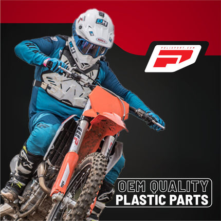 Polisport Motocross Motorcycles (MX) Swingarm Protector for KTM EXC 125/200/250/300 (2012-2023), EXC-F 250/350/450/500 (2012-2023) Dirt Bikes - High Impact & Abrasion Resistance - Grey