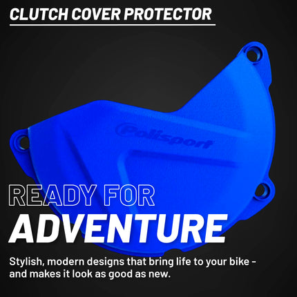 Polisport Clutch Cover Protector Kit (Blue) - Compatible with Yamaha YZ450F(2011-2016) WR450F(2016-2017)
