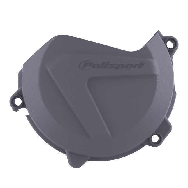 Polisport Clutch Cover Protector Kit (Grey) - Compatible with KTM EXC-F/XCF-W 450/500 (2017-2023) XC-F/SX-F 450 (2016-2022) & Husqvarna FC450 FS450 FX450 FE 450/501 (2016-2022)