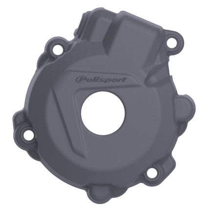 Polisport MX Ignition Cover Protector Kit (Nardo Grey) for KTM EXC-F/FR 250/350 (2013-17) & Husqvarna FE 250/350 (2014-16). Impact-resistant PA6 polyamide