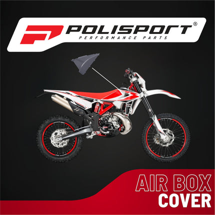 Polisport Resty Air Box Cover-OEM Replica-Nardo Grey-Side Panels, Durable Gloss Polypropylene - Fpr Beta RR250/300 2T & 350/400/450 4T (2018-2019) Motocross/Enduro Dirt Bike Parts for Superior Protection